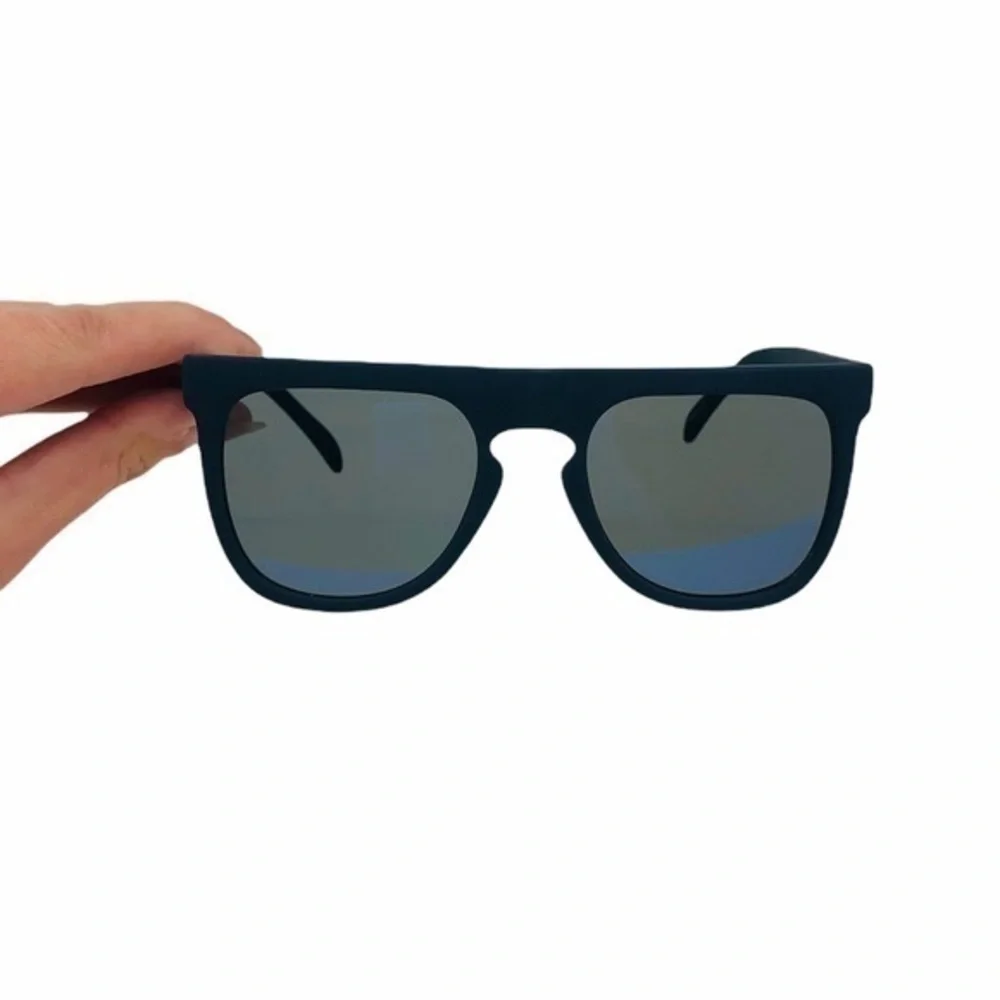 KOMONO Bennet Midnight Blue Rubber Sunglasses NWT